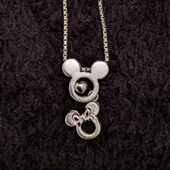Mickey and Minnie Necklace - Picture 1 of 1